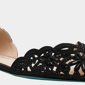 Betsy Johnson Elegant Black Lace Women's Flat